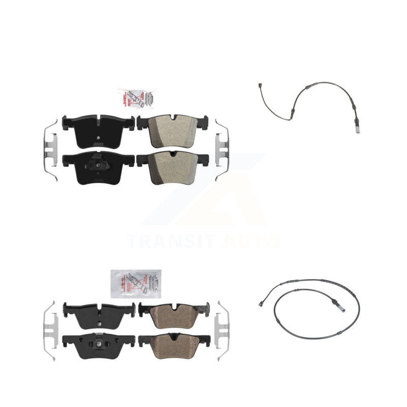 AmeriBRAKES KNW-100139 Disc Brake Pad for 2012-2018 BMW 328d, BMW 328d xDrive and More - Front and Rear