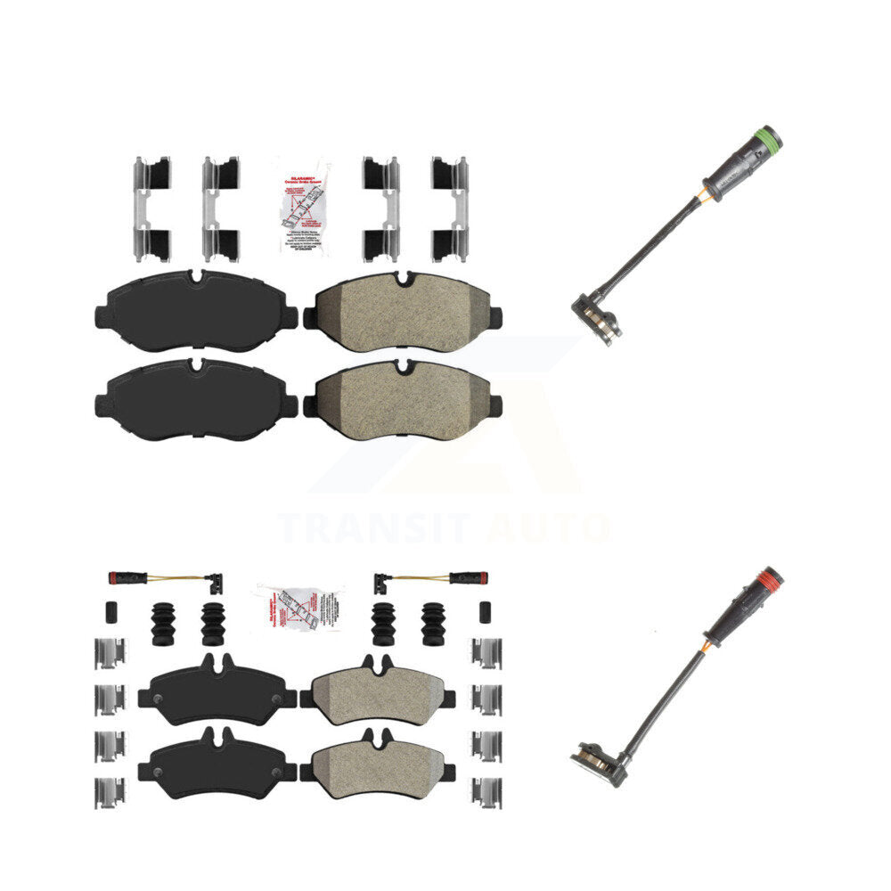 AmeriBRAKES KNW-100143 Disc Brake Pad for 2007-2018 Mercedes-Benz Sprinter 2500, Dodge Sprinter 2500, Freightliner Sprinter 2500 - Front and Rear
