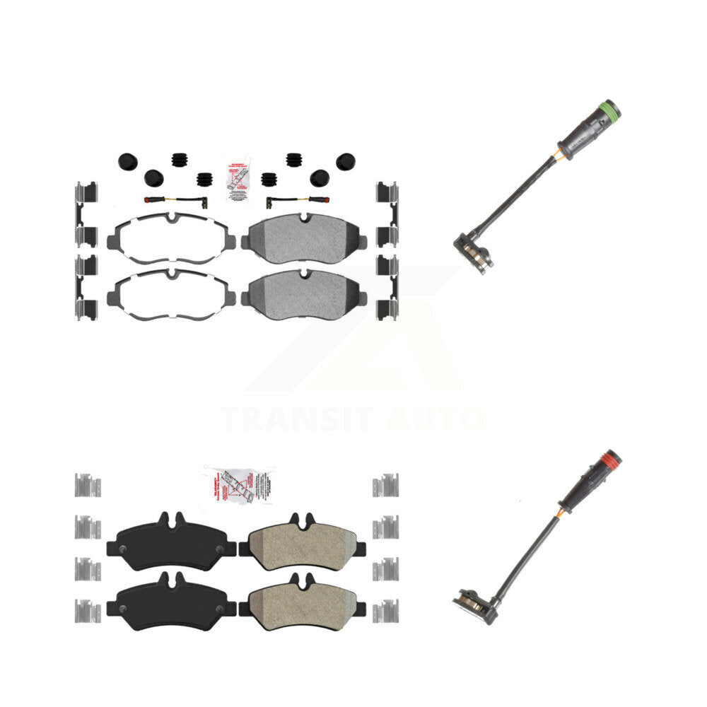 AmeriBRAKES KNW-100144 Disc Brake Pad for 2007-2018 Mercedes-Benz Sprinter 2500, Dodge Sprinter 2500, Freightliner Sprinter 2500 - Front and Rear
