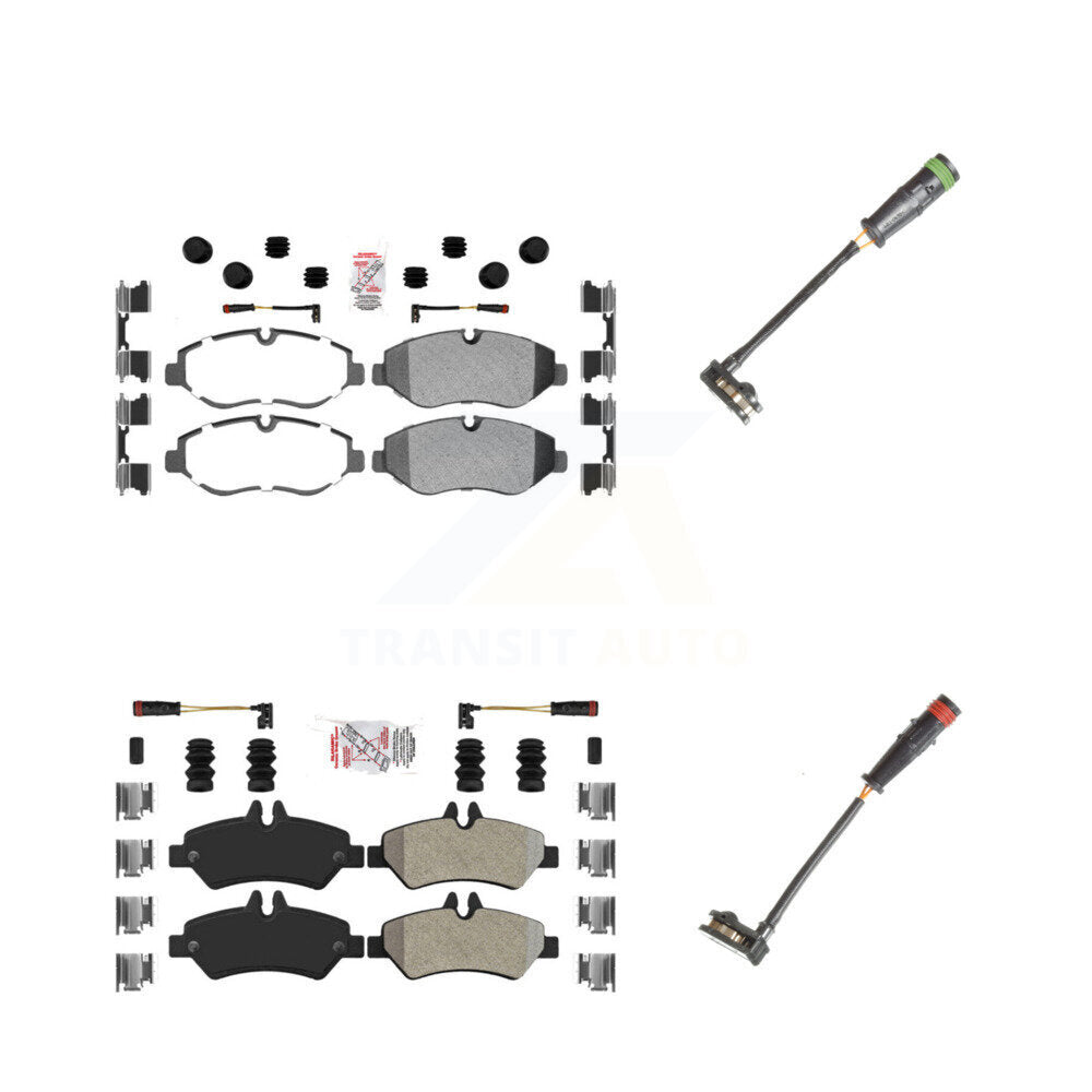 AmeriBRAKES KNW-100145 Disc Brake Pad for 2007-2018 Mercedes-Benz Sprinter 2500, Dodge Sprinter 2500, Freightliner Sprinter 2500 - Front and Rear