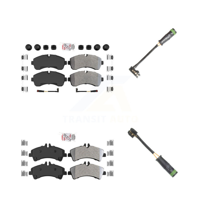 AmeriBRAKES KNW-100146 Disc Brake Pad for 2010-2018 Mercedes-Benz Sprinter 3500, Mercedes-Benz Sprinter 3500XD - Front and Rear