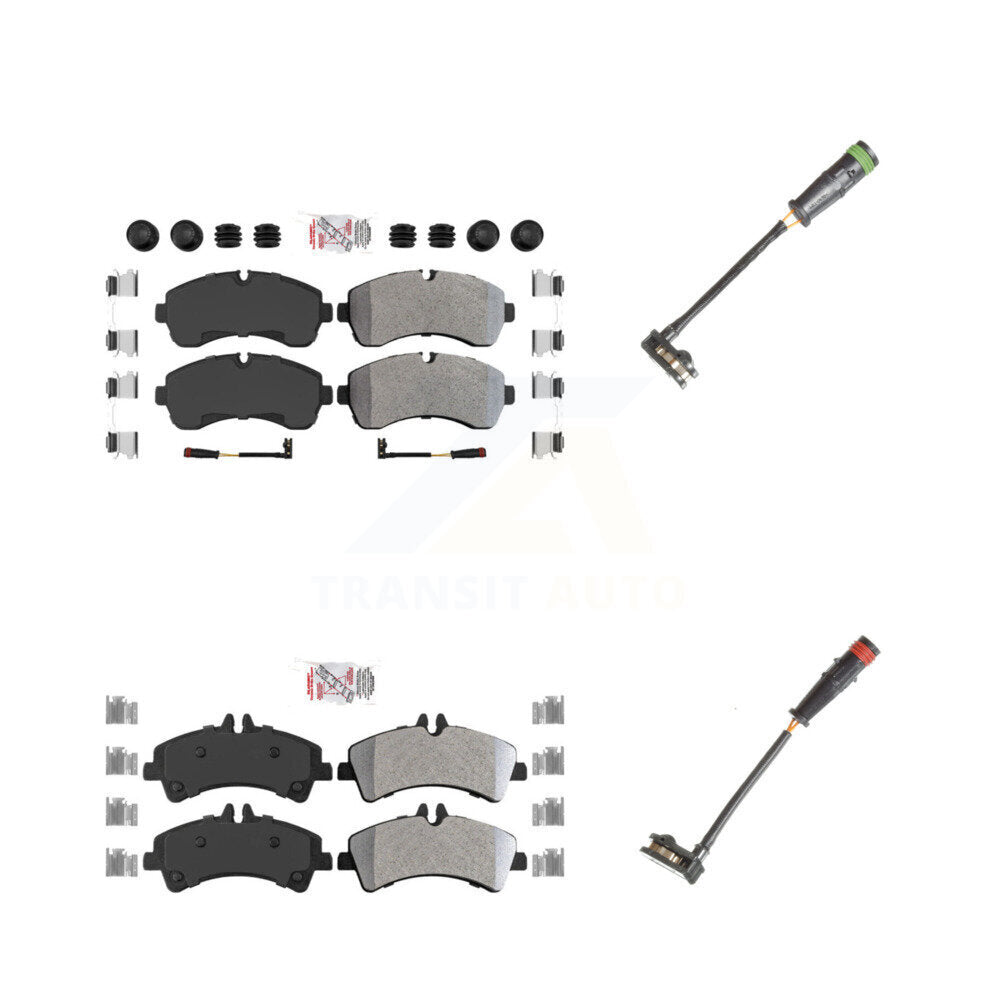 AmeriBRAKES KNW-100150 Disc Brake Pad for 2010-2018 Mercedes-Benz Sprinter 3500 - Front and Rear