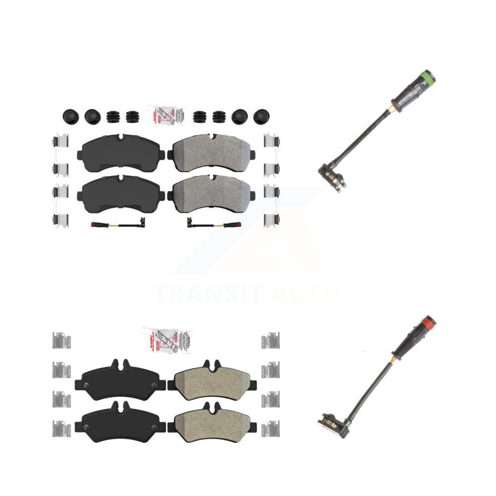 AmeriBRAKES KNW-100151 Disc Brake Pad for 2010-2018 Mercedes-Benz Sprinter 3500 - Front and Rear