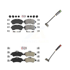 AmeriBRAKES KNW-100151 Disc Brake Pad for 2010-2018 Mercedes-Benz Sprinter 3500 - Front and Rear