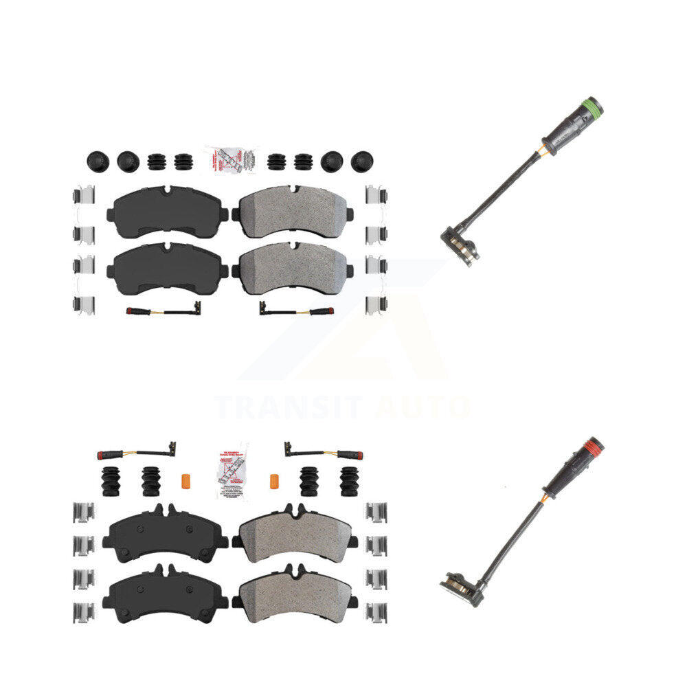 AmeriBRAKES KNW-100152 Disc Brake Pad for 2010-2018 Mercedes-Benz Sprinter 3500 - Front and Rear