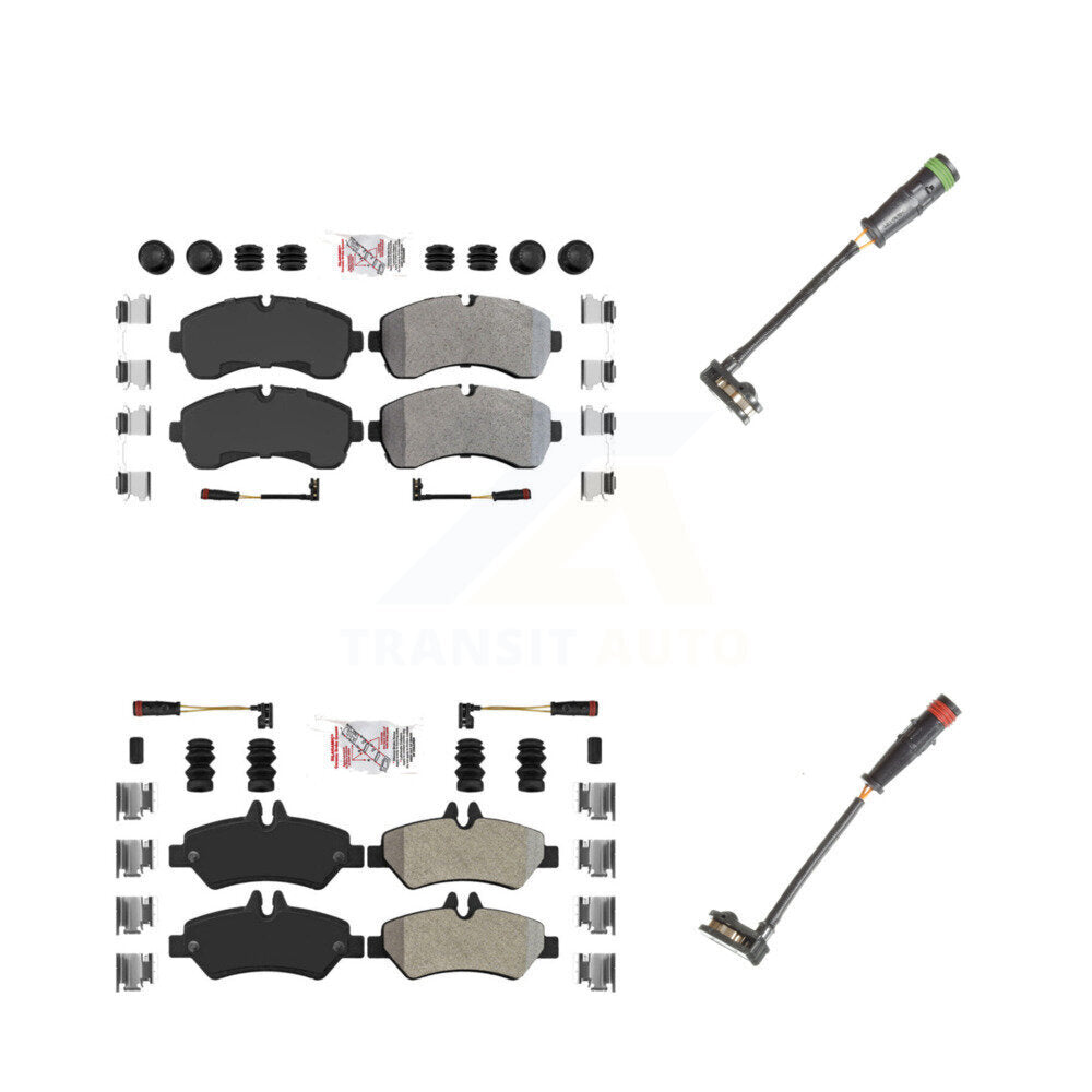 AmeriBRAKES KNW-100153 Disc Brake Pad for 2010-2018 Mercedes-Benz Sprinter 3500 - Front and Rear