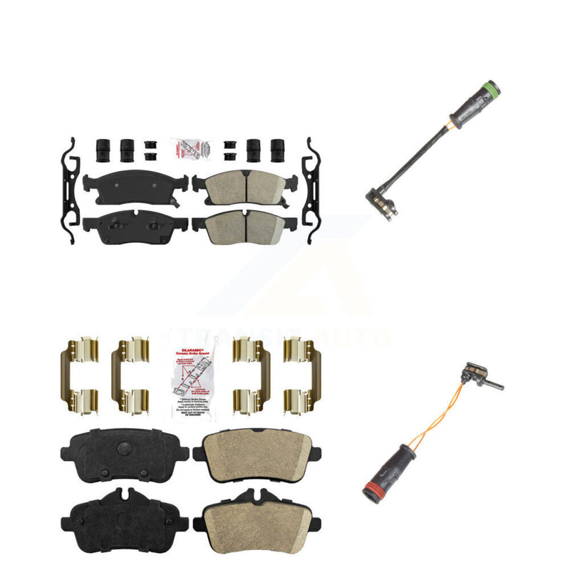 AmeriBRAKES KNW-100154 Disc Brake Pad for 2013-2019 Mercedes-Benz GLE400, Mercedes-Benz GLS450 and More - Front and Rear