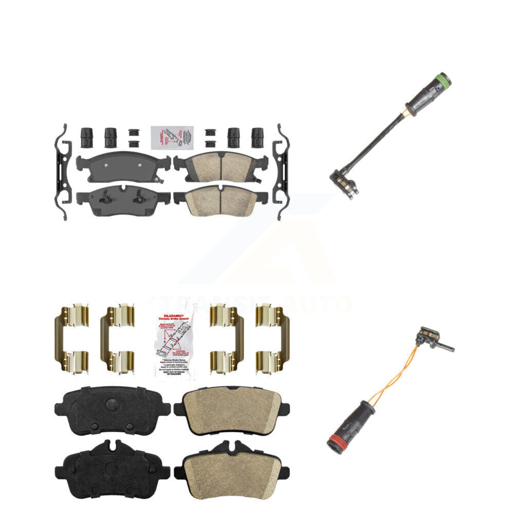 AmeriBRAKES KNW-100157 Disc Brake Pad for 2013-2019 Mercedes-Benz GLE400, Mercedes-Benz GLS450 and More - Front and Rear