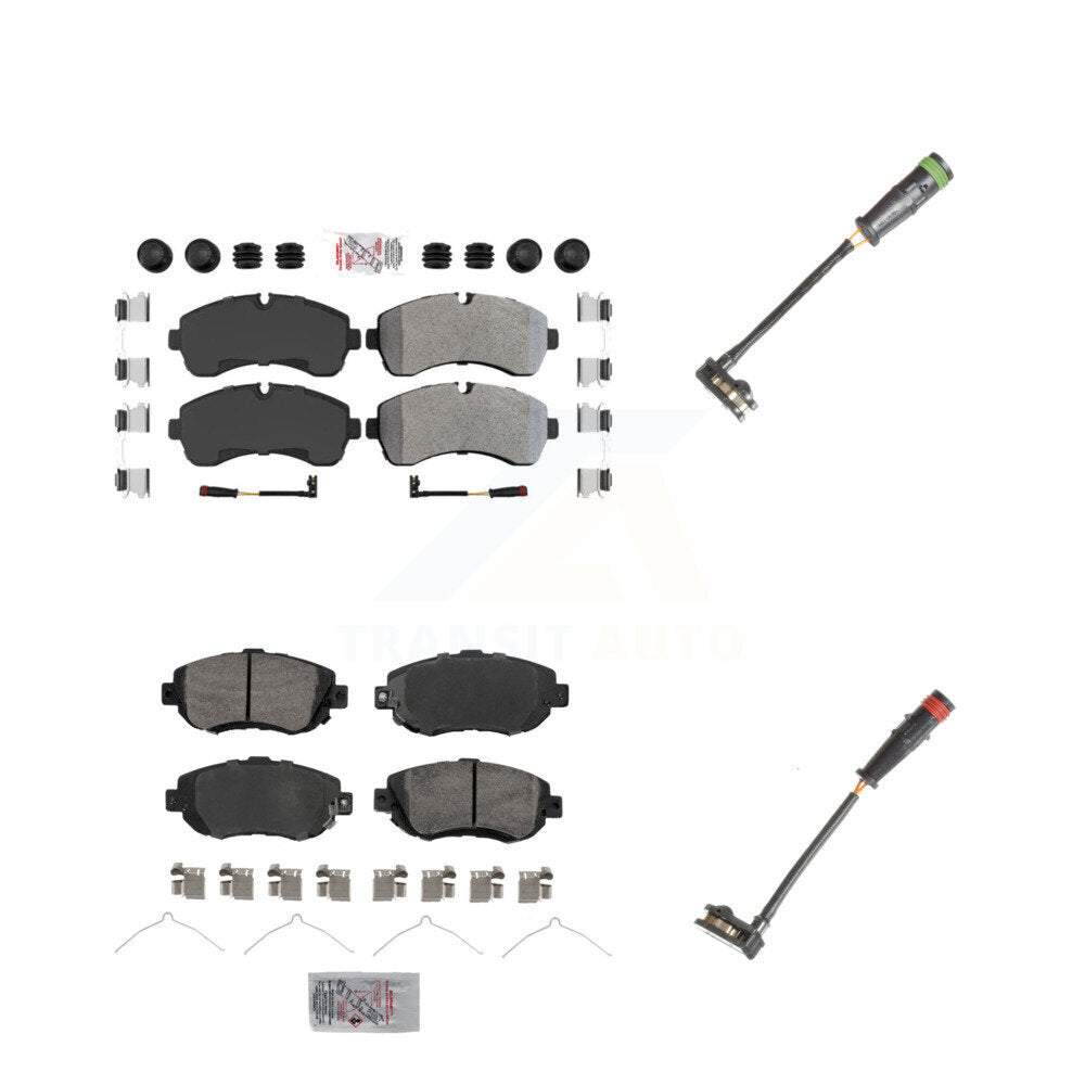 AmeriBRAKES KNW-100158 Disc Brake Pad for 2019-2023 Mercedes-Benz Sprinter 1500, Mercedes-Benz Sprinter 2500 - Front and Rear
