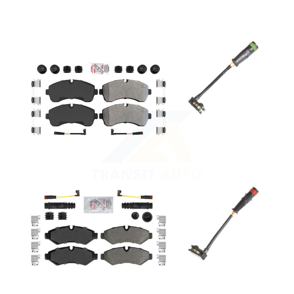 AmeriBRAKES KNW-100159 Disc Brake Pad for 2019-2023 Mercedes-Benz Sprinter 1500, Mercedes-Benz Sprinter 2500 - Front and Rear