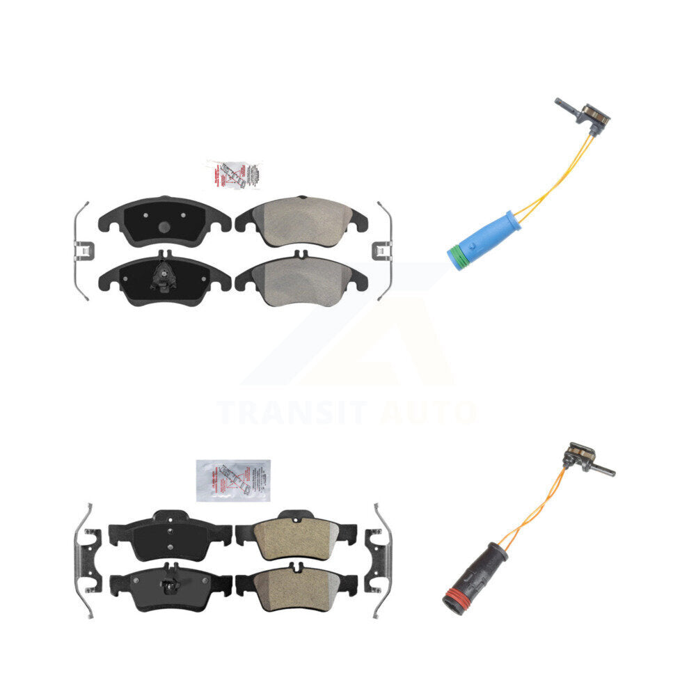 AmeriBRAKES KNW-100161 Disc Brake Pad for 2015-2016 Mercedes-Benz E400 - Front and Rear
