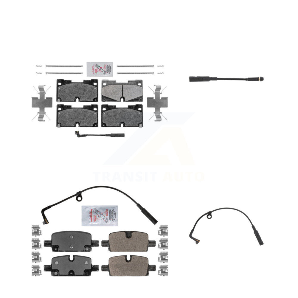 AmeriBRAKES KNW-100171 Disc Brake Pad for 2019-2024 Chevrolet Silverado 1500, Chevrolet Silverado 1500 LTD and More - Front and Rear