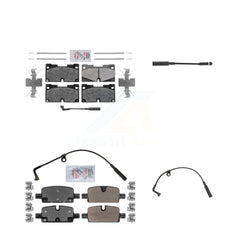 AmeriBRAKES KNW-100171 Disc Brake Pad for 2019-2024 Chevrolet Silverado 1500, Chevrolet Silverado 1500 LTD and More - Front and Rear