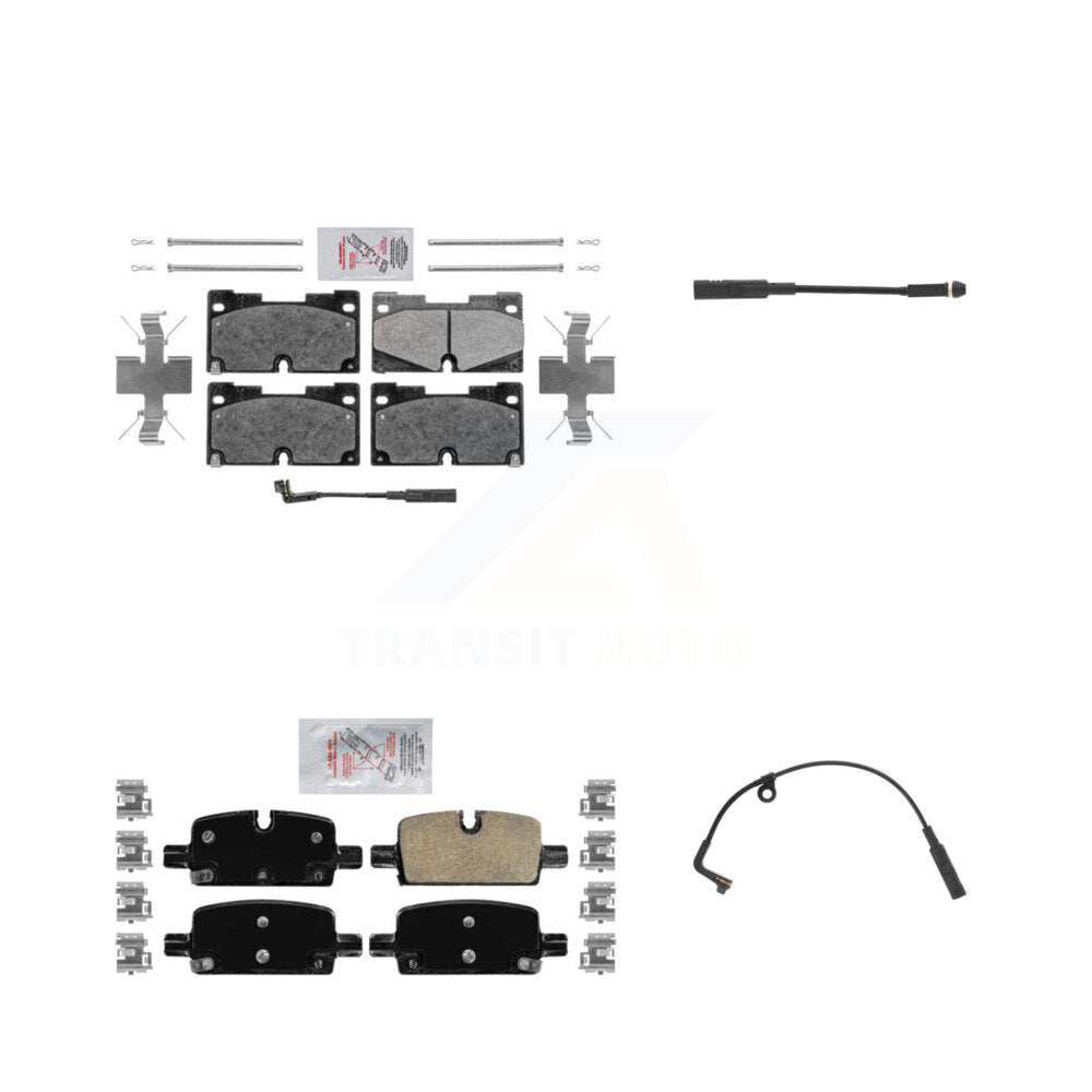 AmeriBRAKES KNW-100172 Disc Brake Pad for 2019-2024 Chevrolet Silverado 1500, Chevrolet Silverado 1500 LTD and More - Front and Rear