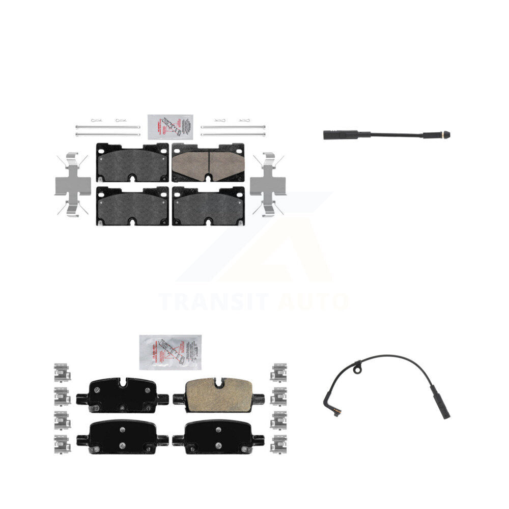 AmeriBRAKES KNW-100177 Disc Brake Pad for 2019-2024 Chevrolet Silverado 1500, Chevrolet Silverado 1500 LTD and More - Front and Rear