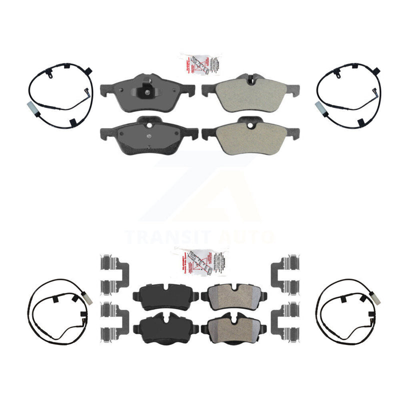 AmeriBRAKES KNW-100205 Disc Brake Pad for 2007-2008 Mini Cooper - Front and Rear