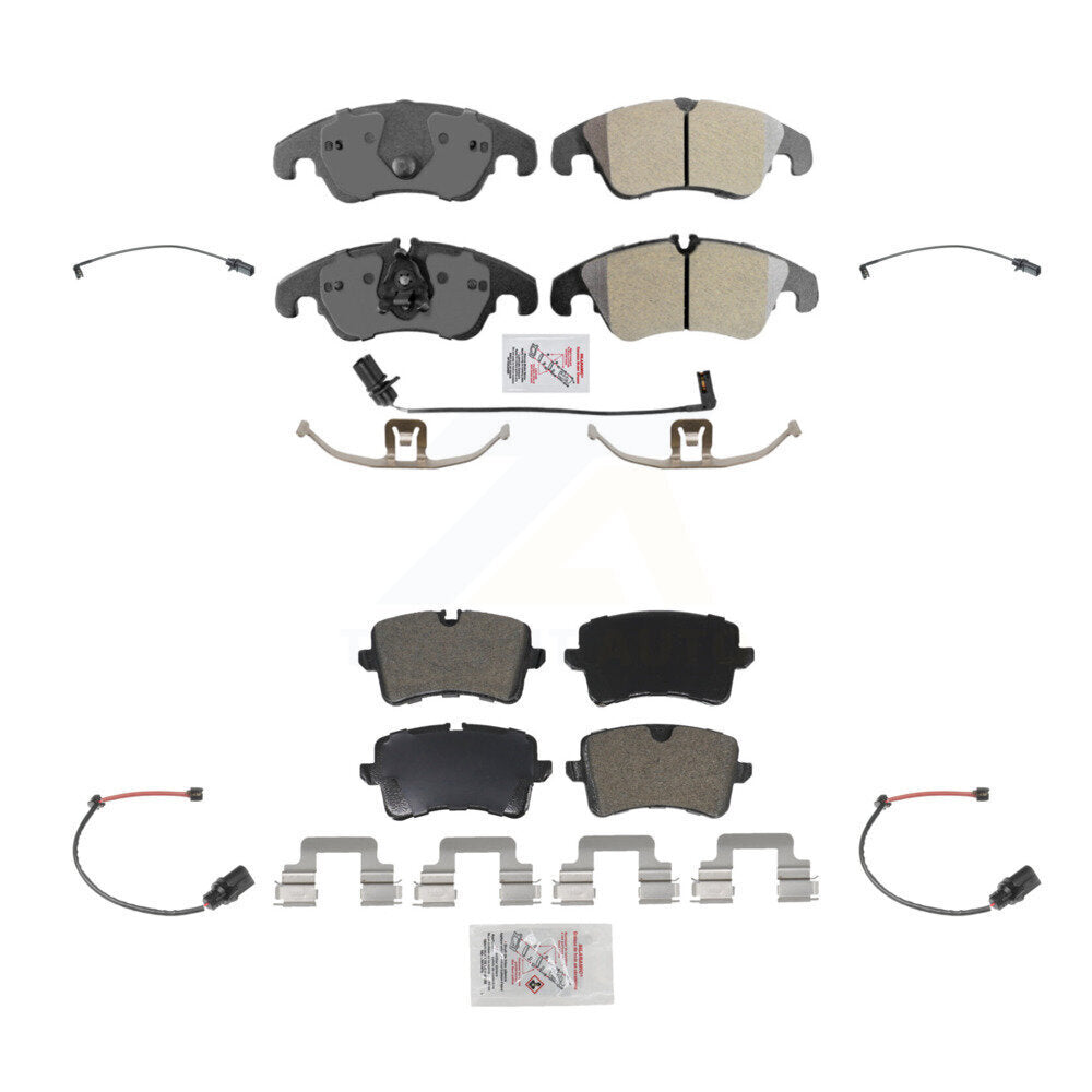 AmeriBRAKES KNW-100206 Disc Brake Pad for 2012 Audi A6 - Front and Rear