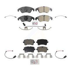 AmeriBRAKES KNW-100206 Disc Brake Pad for 2012 Audi A6 - Front and Rear