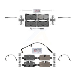 AmeriBRAKES KNW-100230 Disc Brake Pad for 2019-2024 Chevrolet Silverado 1500, Chevrolet Silverado 1500 LTD and More - Front and Rear