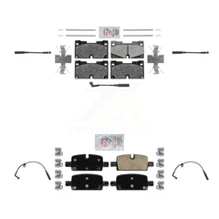 AmeriBRAKES KNW-100231 Disc Brake Pad for 2019-2024 Chevrolet Silverado 1500, Chevrolet Silverado 1500 LTD and More - Front and Rear