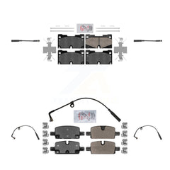 AmeriBRAKES KNW-100235 Disc Brake Pad for 2019-2024 Chevrolet Silverado 1500, Chevrolet Silverado 1500 LTD and More - Front and Rear