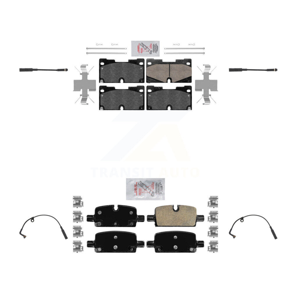 AmeriBRAKES KNW-100236 Disc Brake Pad for 2019-2024 Chevrolet Silverado 1500, Chevrolet Silverado 1500 LTD and More - Front and Rear