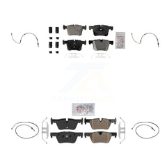 AmeriBRAKES KNW-100261 Disc Brake Pad for 2012-2018 BMW 328d, BMW 328d xDrive and More - Front and Rear