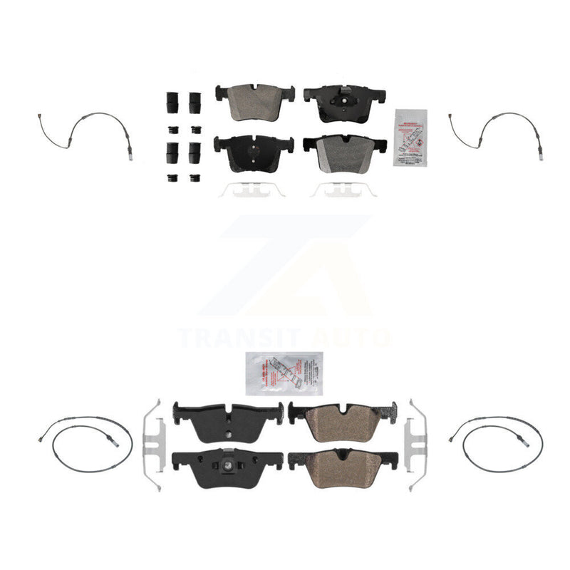 AmeriBRAKES KNW-100261 Disc Brake Pad for 2012-2018 BMW 328d, BMW 328d xDrive and More - Front and Rear