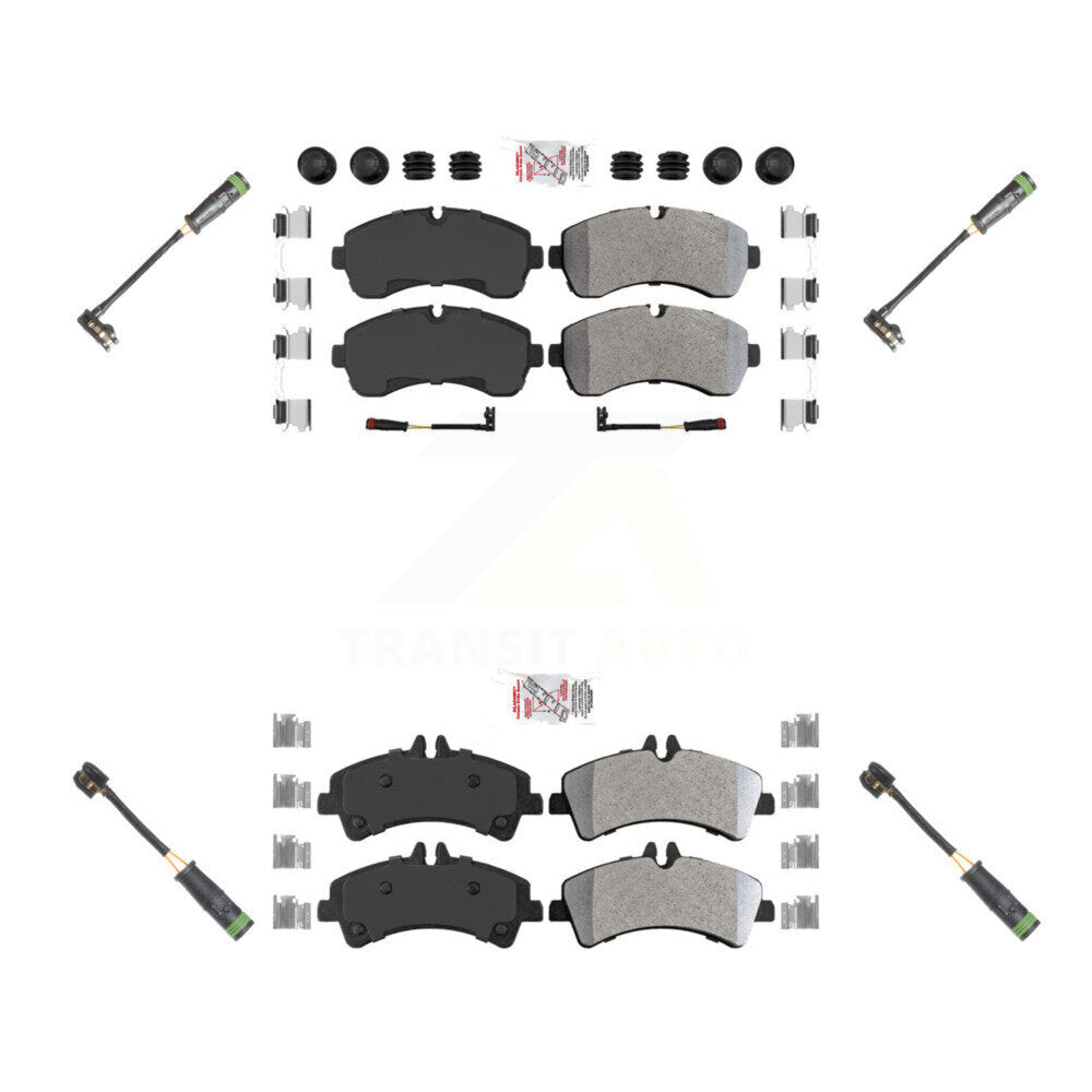 AmeriBRAKES KNW-100265 Disc Brake Pad for 2010-2018 Mercedes-Benz Sprinter 3500, Mercedes-Benz Sprinter 3500XD - Front and Rear