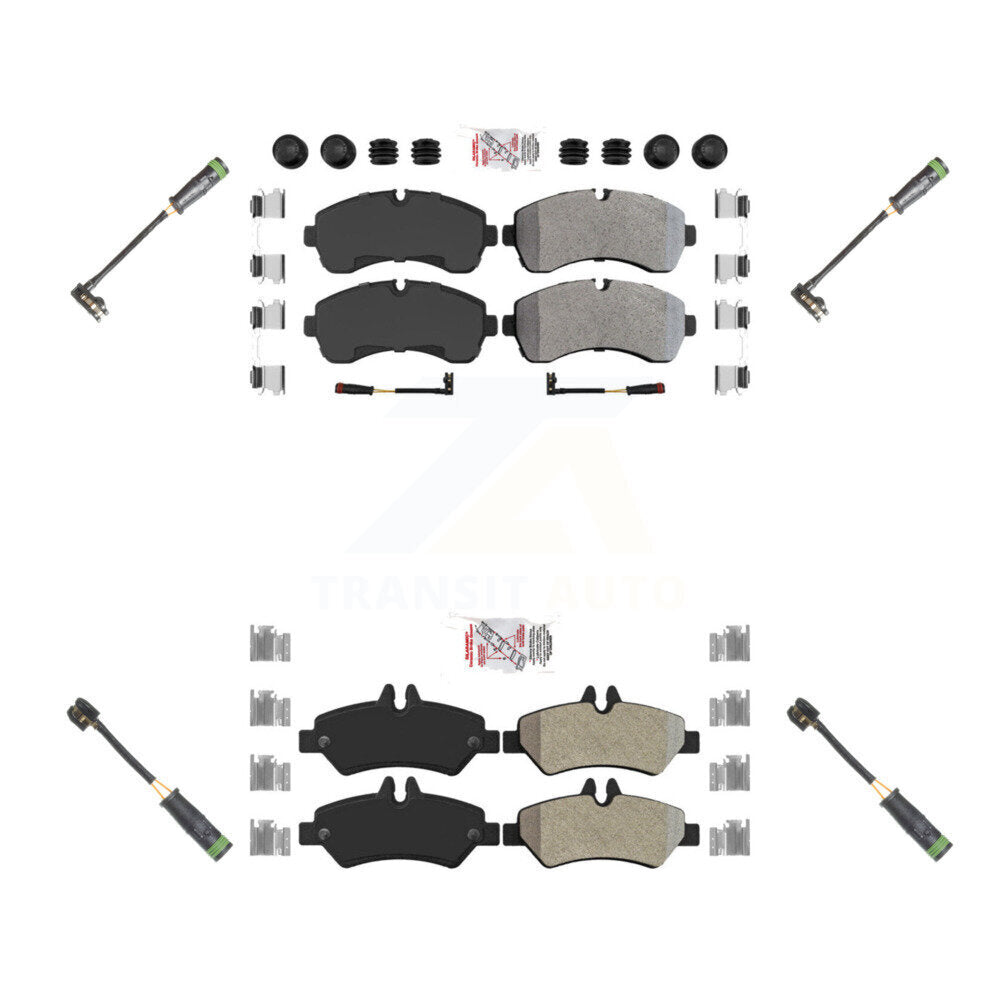 AmeriBRAKES KNW-100266 Disc Brake Pad for 2010-2018 Mercedes-Benz Sprinter 3500 - Front and Rear