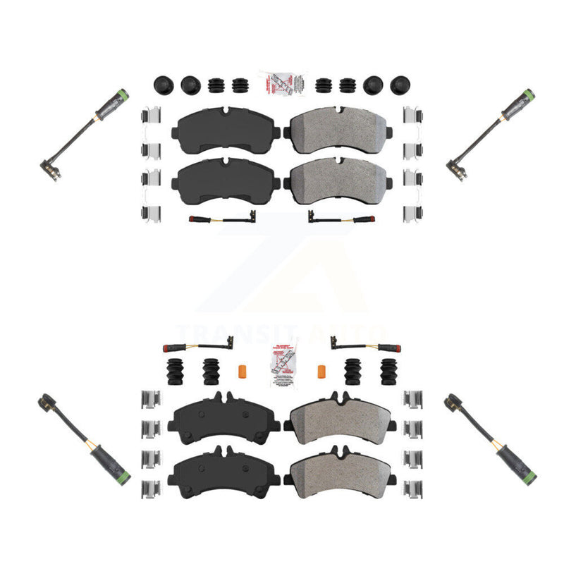 AmeriBRAKES KNW-100267 Disc Brake Pad for 2010-2018 Mercedes-Benz Sprinter 3500, Mercedes-Benz Sprinter 3500XD - Front and Rear