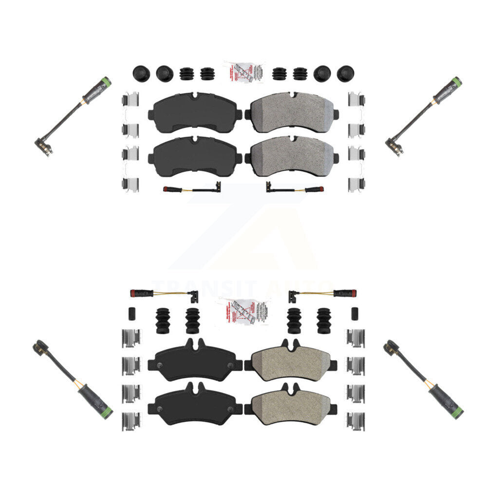 AmeriBRAKES KNW-100268 Disc Brake Pad for 2010-2018 Mercedes-Benz Sprinter 3500 - Front and Rear