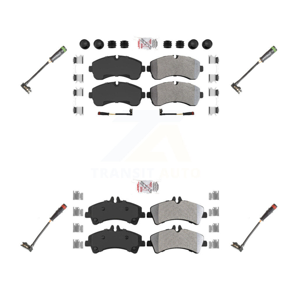 AmeriBRAKES KNW-100269 Disc Brake Pad for 2010-2018 Mercedes-Benz Sprinter 3500 - Front and Rear