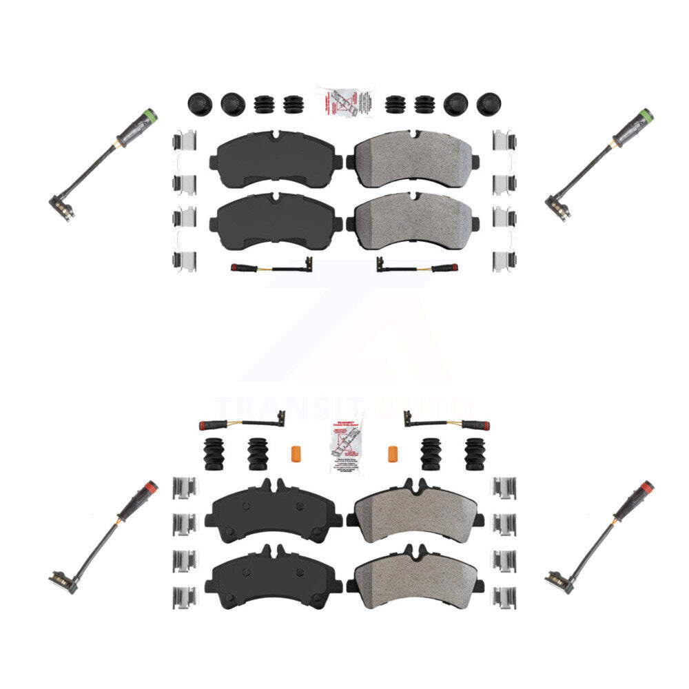 AmeriBRAKES KNW-100271 Disc Brake Pad for 2010-2018 Mercedes-Benz Sprinter 3500 - Front and Rear