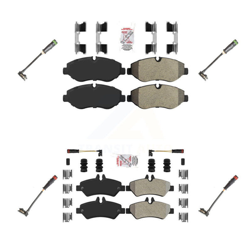AmeriBRAKES KNW-100297 Disc Brake Pad for 2007-2018 Mercedes-Benz Sprinter 2500, Dodge Sprinter 2500, Freightliner Sprinter 2500 - Front and Rear