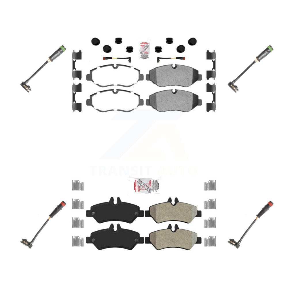AmeriBRAKES KNW-100298 Disc Brake Pad for 2007-2018 Mercedes-Benz Sprinter 2500, Dodge Sprinter 2500, Freightliner Sprinter 2500 - Front and Rear