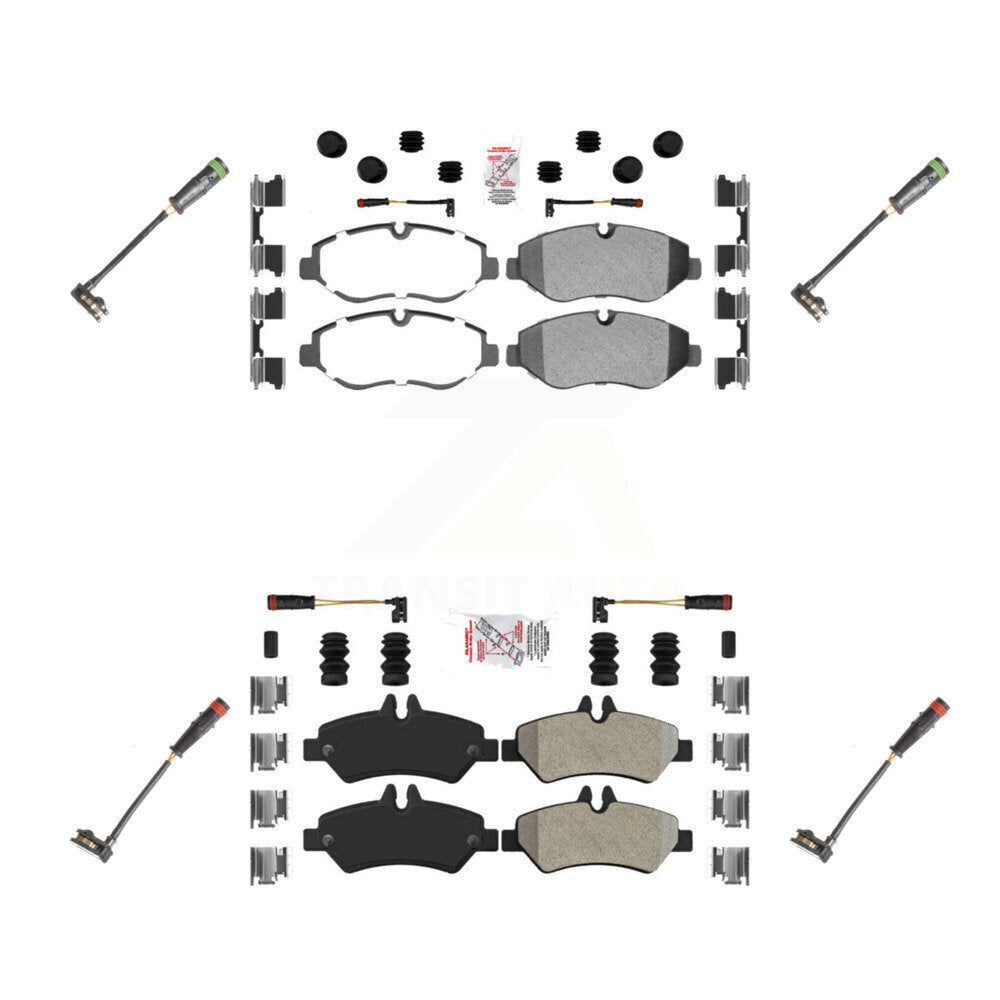 AmeriBRAKES KNW-100299 Disc Brake Pad for 2007-2018 Mercedes-Benz Sprinter 2500, Dodge Sprinter 2500, Freightliner Sprinter 2500 - Front and Rear