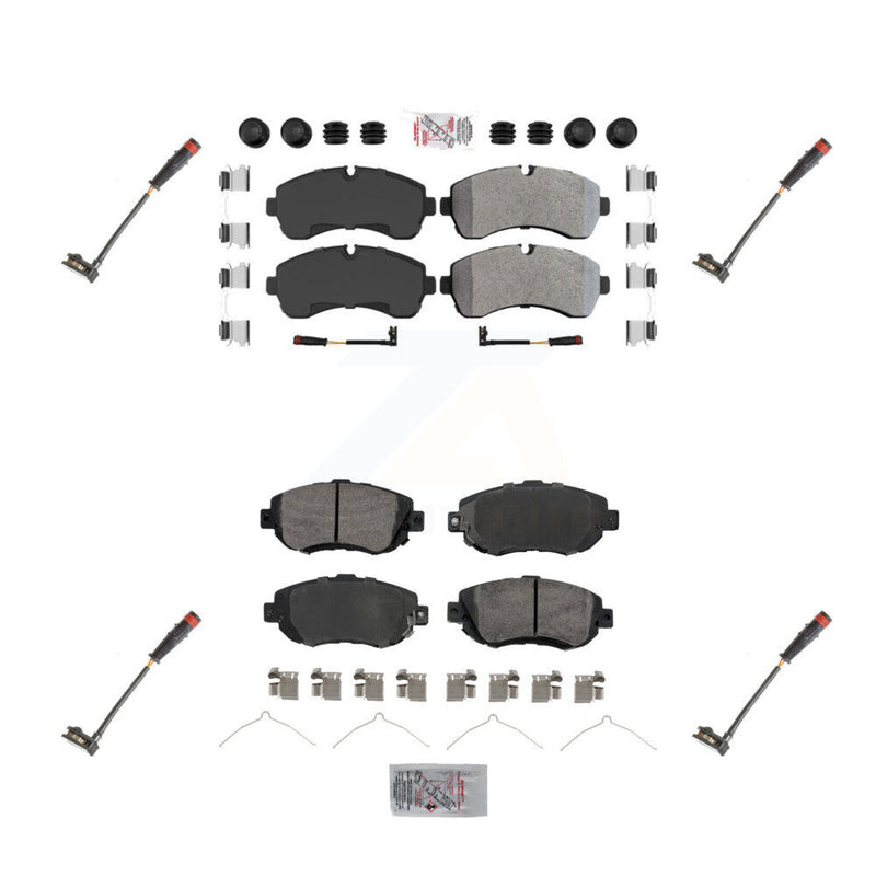 AmeriBRAKES KNW-100306 Disc Brake Pad for 2020-2024 Mercedes-Benz Sprinter 1500, Mercedes-Benz Sprinter 2500 - Front and Rear