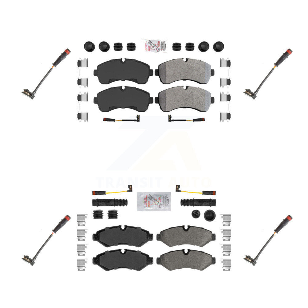 AmeriBRAKES KNW-100307 Disc Brake Pad for 2020-2024 Mercedes-Benz Sprinter 1500, Mercedes-Benz Sprinter 2500 - Front and Rear