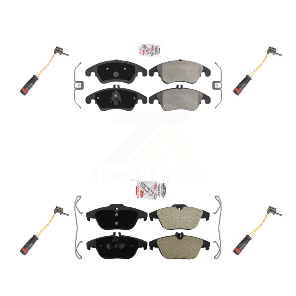 AmeriBRAKES KNW-100316 Disc Brake Pad for 2008-2017 Mercedes-Benz E400, Mercedes-Benz E550 and More - Front and Rear