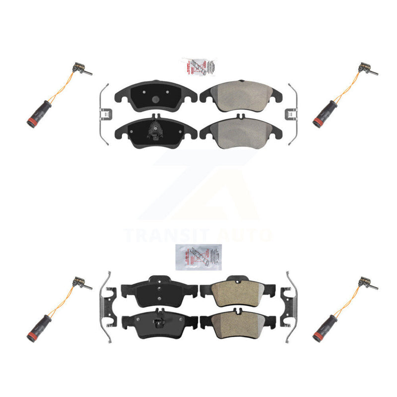 AmeriBRAKES KNW-100325 Disc Brake Pad for 2010-2016 Mercedes-Benz CLS400, Mercedes-Benz E350 and More - Front and Rear