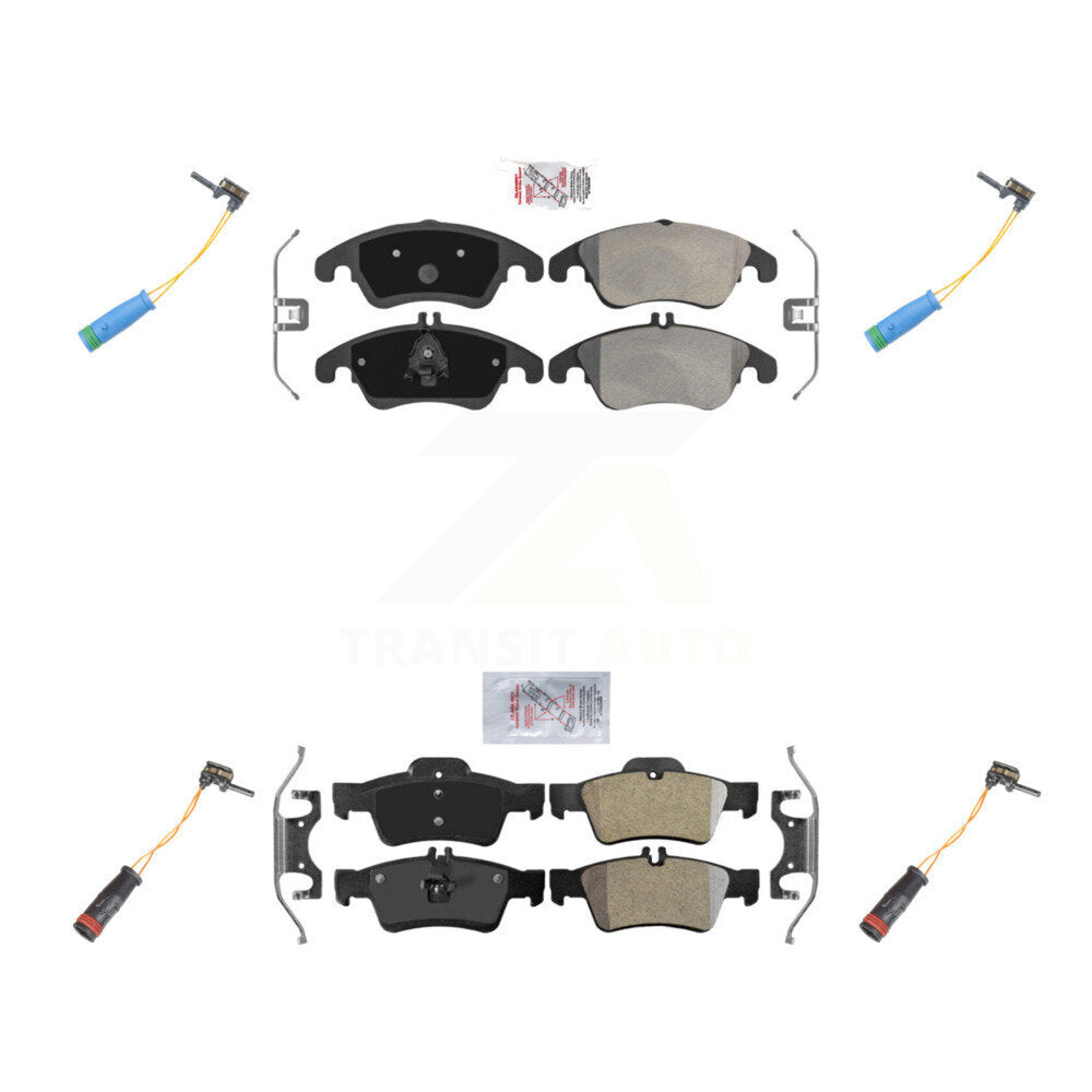 AmeriBRAKES KNW-100328 Disc Brake Pad for 2015-2016 Mercedes-Benz E400 - Front and Rear