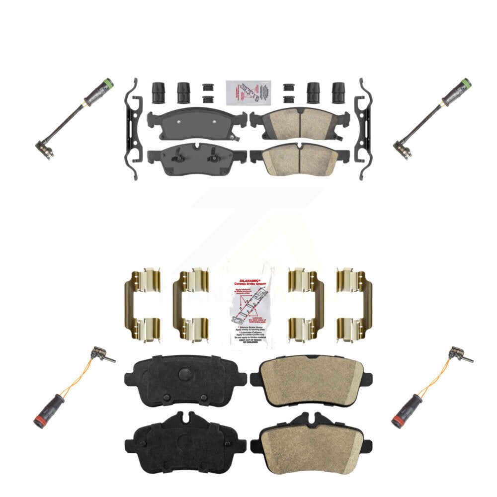 AmeriBRAKES KNW-100330 Disc Brake Pad for 2013-2019 Mercedes-Benz GLE400, Mercedes-Benz GLS450 and More - Front and Rear