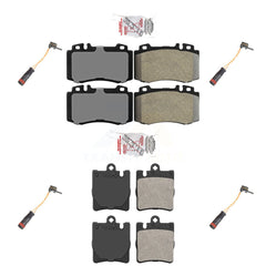 AmeriBRAKES KNW-100331 Disc Brake Pad for 2003-2007 Mercedes-Benz C350, Mercedes-Benz SLK350 and More - Front and Rear