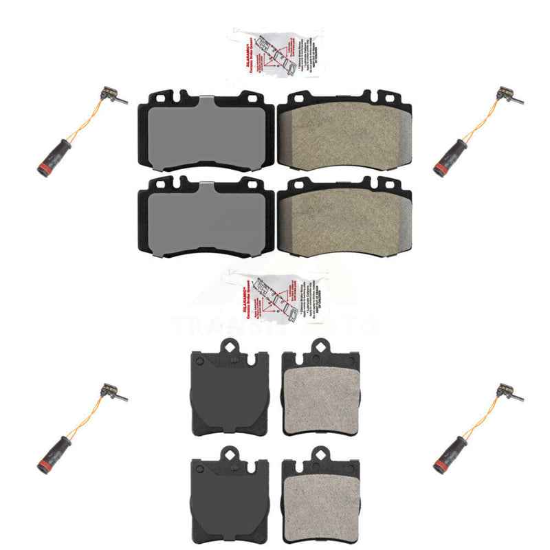 AmeriBRAKES KNW-100331 Disc Brake Pad for 2003-2007 Mercedes-Benz C350, Mercedes-Benz SLK350 and More - Front and Rear