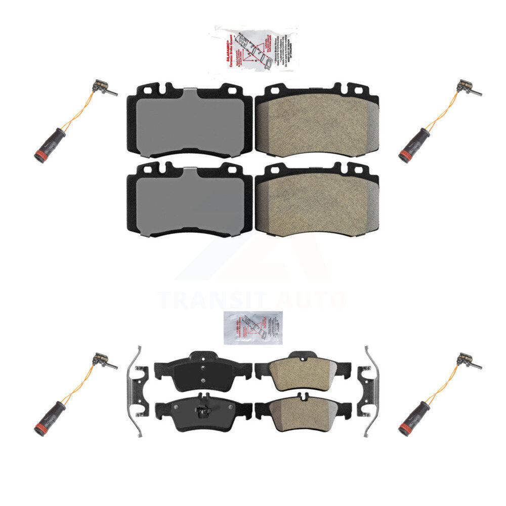 AmeriBRAKES KNW-100335 Disc Brake Pad for 2003-2009 Mercedes-Benz E350, Mercedes-Benz E550 and More - Front and Rear