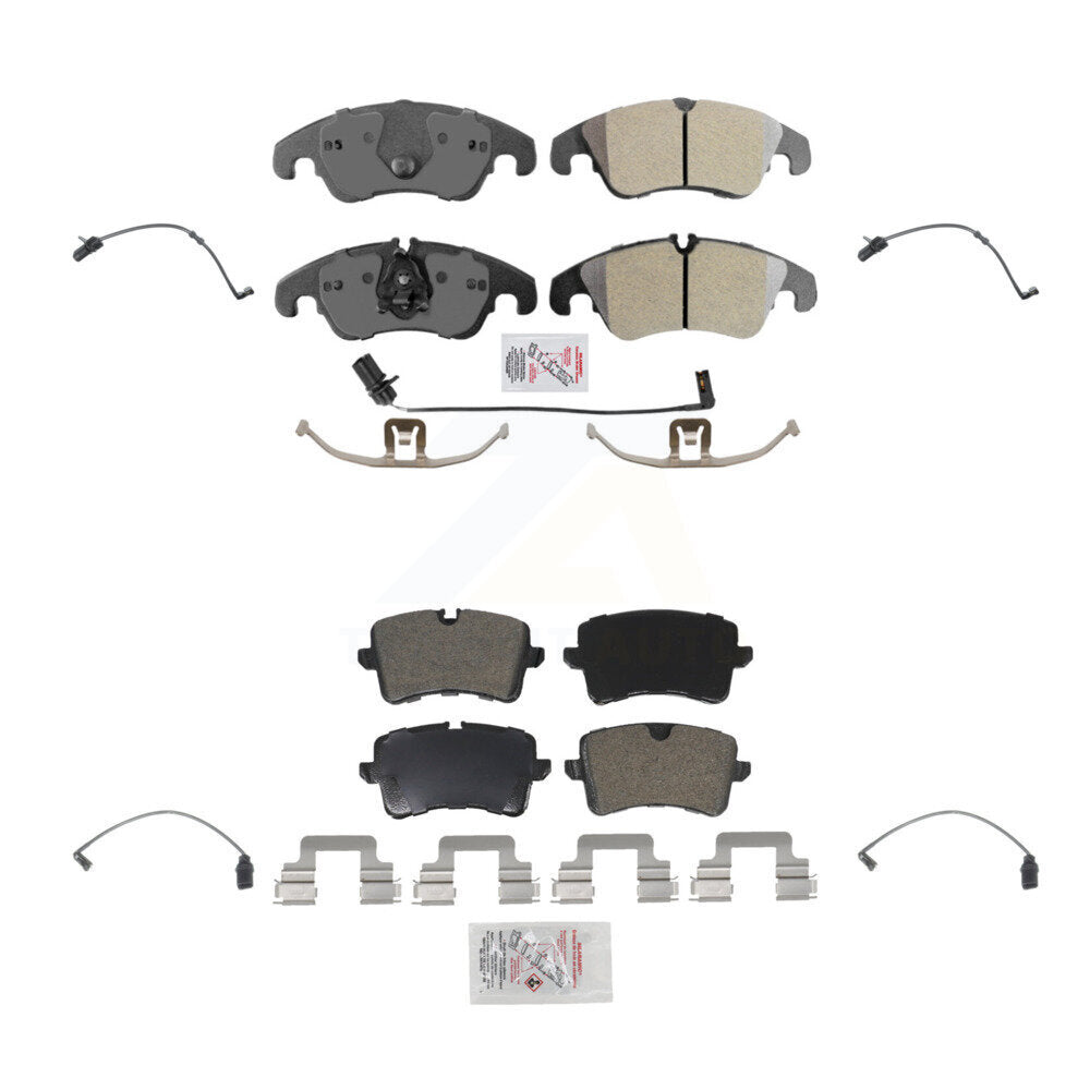 AmeriBRAKES KNW-100367 Disc Brake Pad for 2012-2015 Audi A6 Quattro, Audi A7 Quattro - Front and Rear