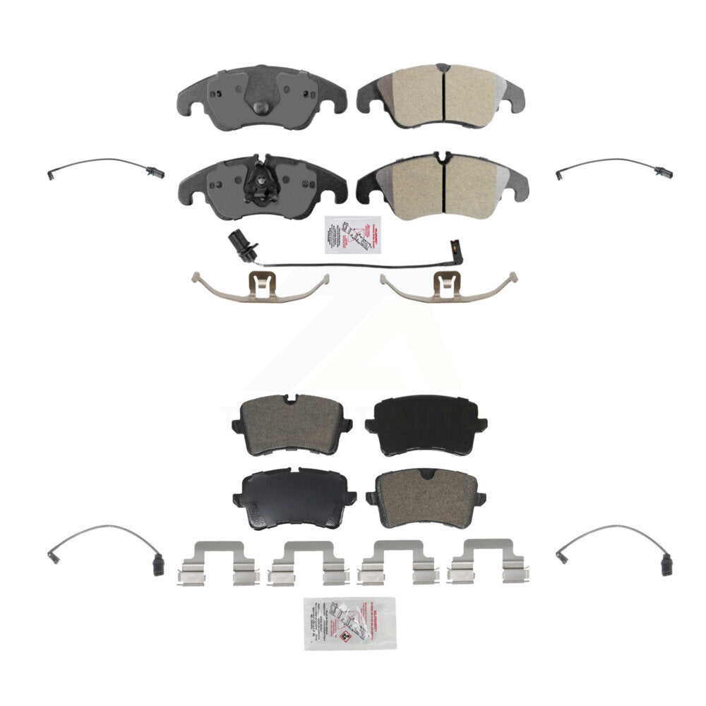 AmeriBRAKES KNW-100368 Disc Brake Pad for 2013-2015 Audi A6 Quattro, Audi A6 - Front and Rear