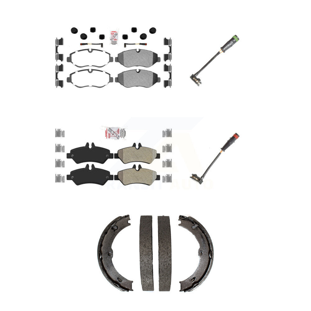 AmeriBRAKES KNW-100436 Disc Brake Pad for 2007-2018 Mercedes-Benz Sprinter 2500, Dodge Sprinter 2500, Freightliner Sprinter 2500 - Front and Rear