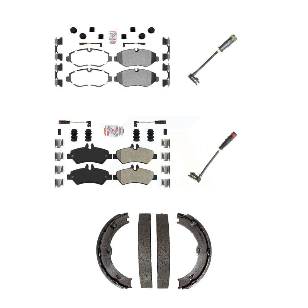 AmeriBRAKES KNW-100438 Disc Brake Pad for 2007-2018 Mercedes-Benz Sprinter 2500, Dodge Sprinter 2500, Freightliner Sprinter 2500 - Front and Rear
